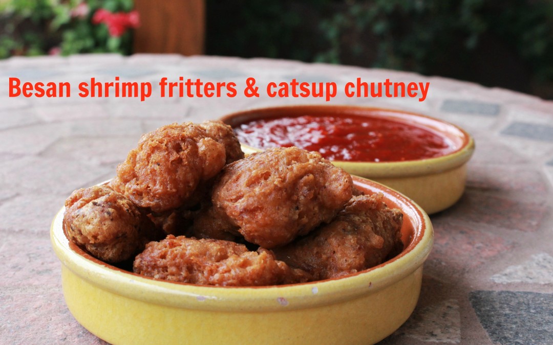 Crispy Chickpea Flour Shrimp Fritters