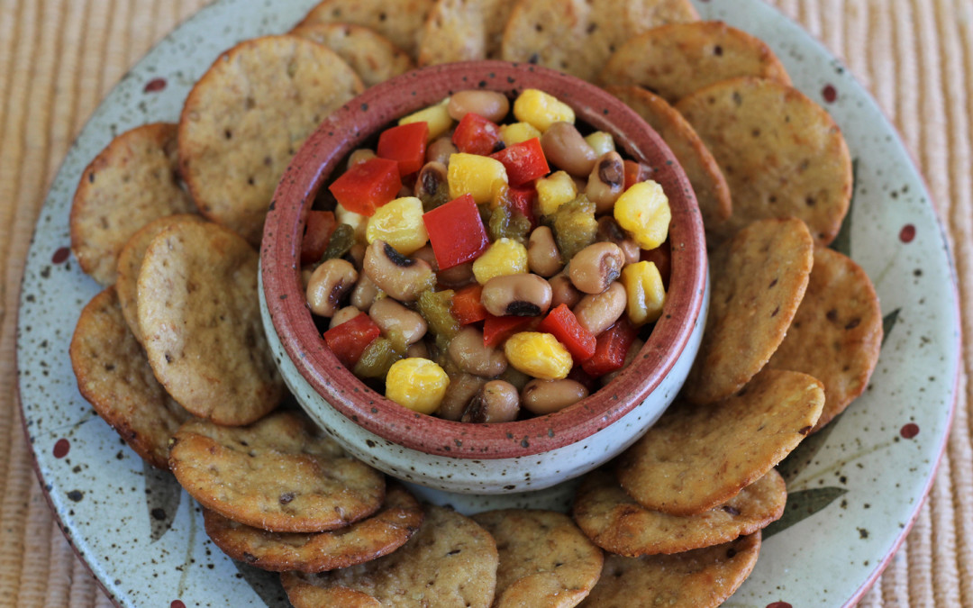 Black-eyed pea and Hominy Texas Caviar