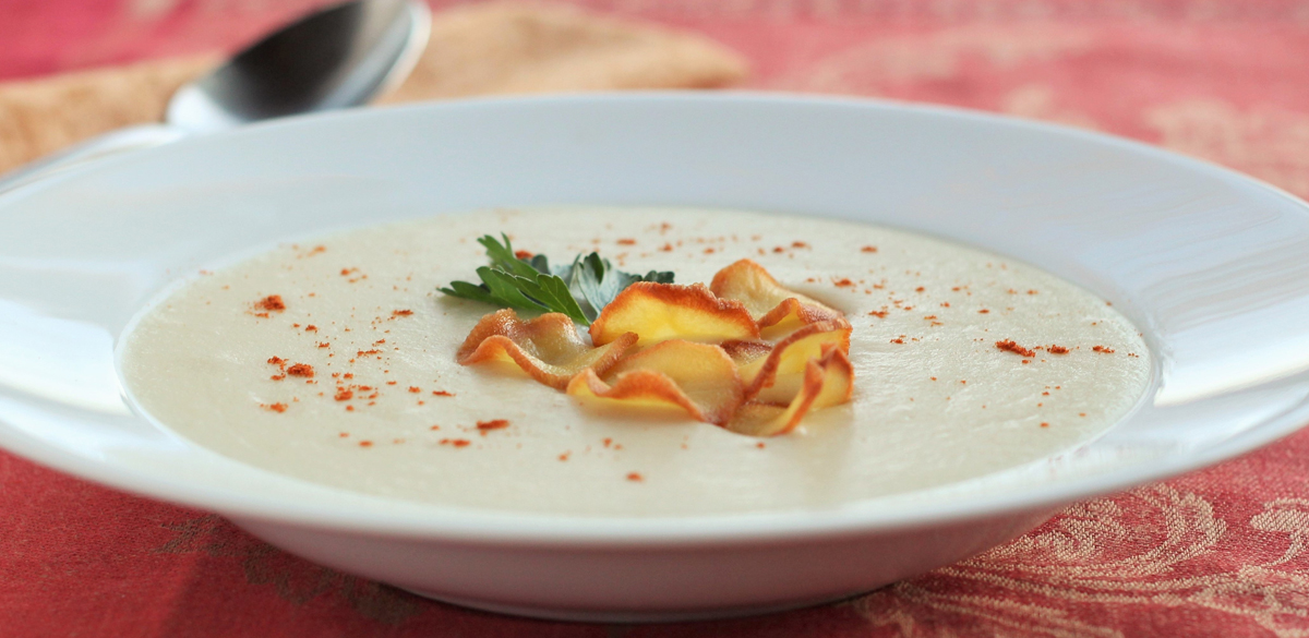 Parsnip puree soup | thetasteworkshop.com