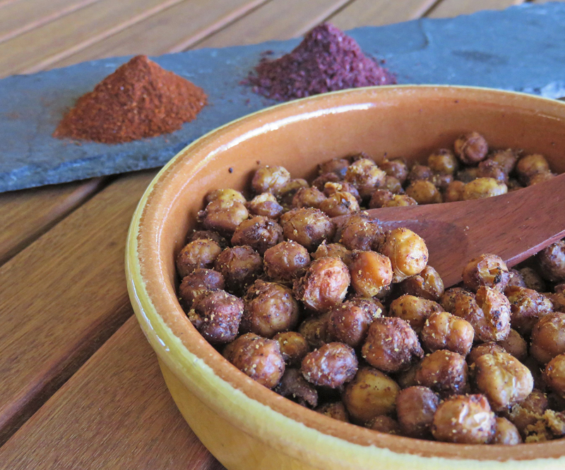 Spicy Crunchy Chickpeas with Sumac