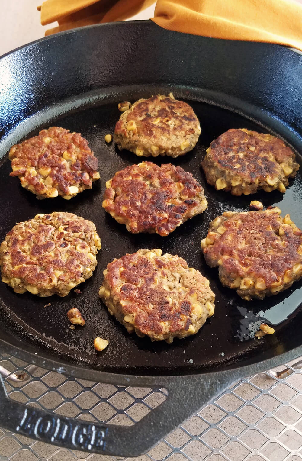 chickpea corn cakes