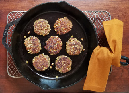 chickpea corn cakes top