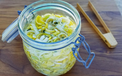 Quick Pickled Leeks with Lime