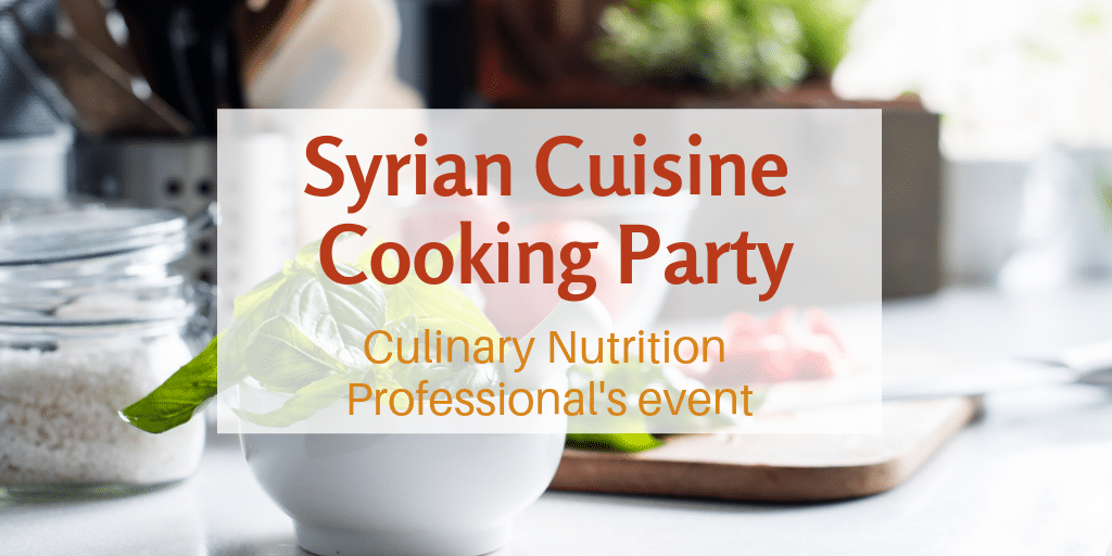 Syrian cuisine cooking party